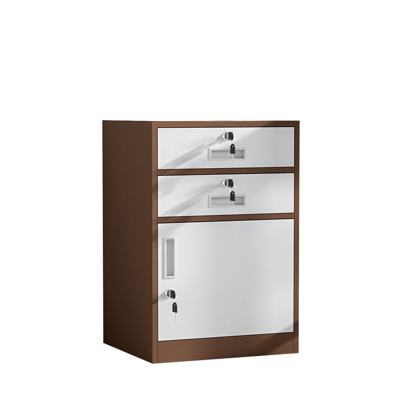 Modern style Simple design 2 drawers and 1 door Office steel office under desk metal Drawer File Storage Cabinet