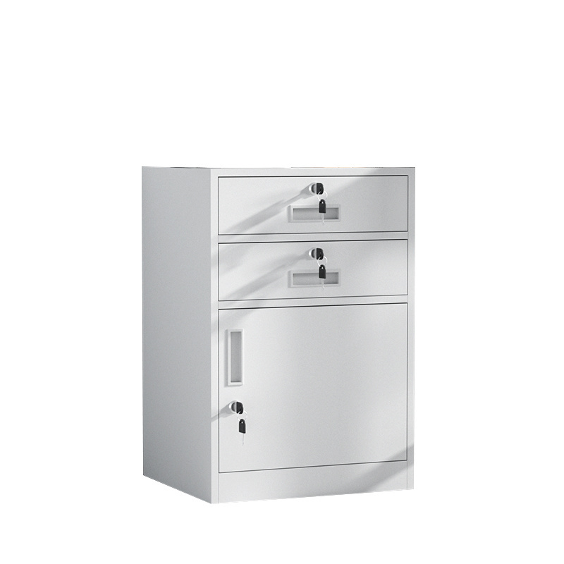 Modern style Simple design 2 drawers and 1 door Office steel office under desk metal Drawer File Storage Cabinet