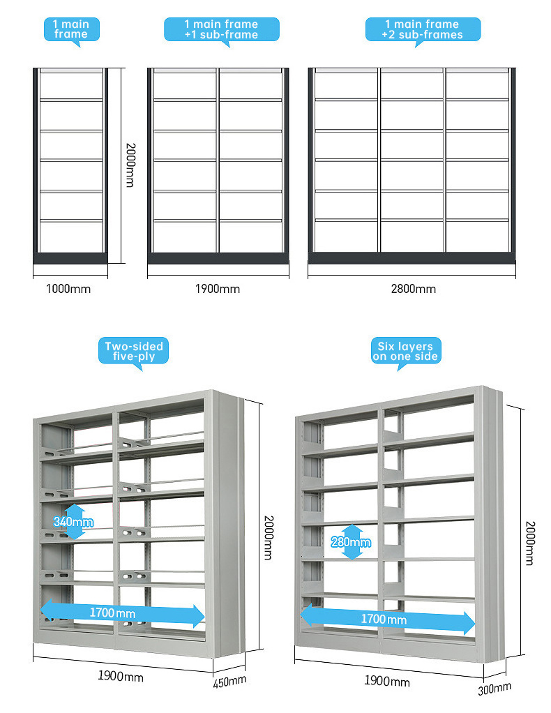 Cheap metal Library book shelves wholesale bookshelf metal used library bookcases library book shelf book shelf design