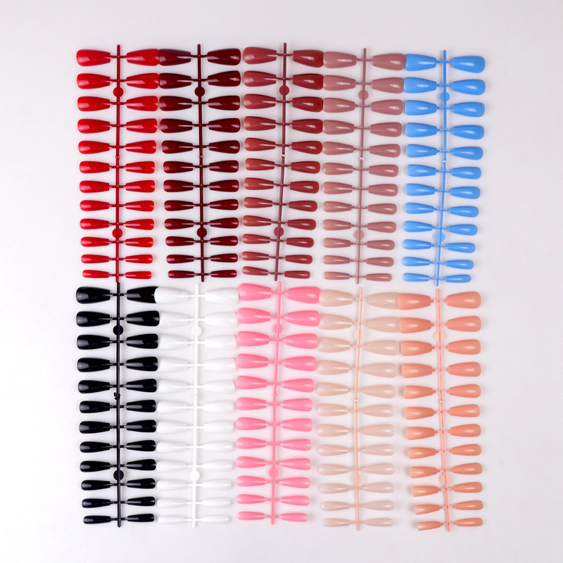 24pcs Detachable Press On Nails False Nails Ballerina Wearable Fake  Long Coffin Full Cover no Glue Nail Tips