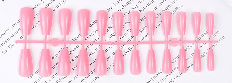 24pcs Detachable Press On Nails False Nails Ballerina Wearable Fake  Long Coffin Full Cover no Glue Nail Tips