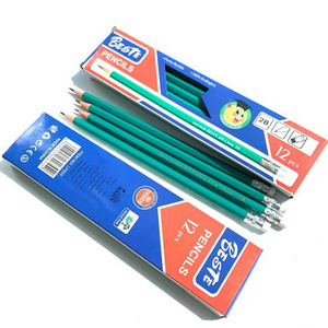 Wholesale High Quality Plastic Pencil Cheap HB 7 Inches Pencil With Customized Logo