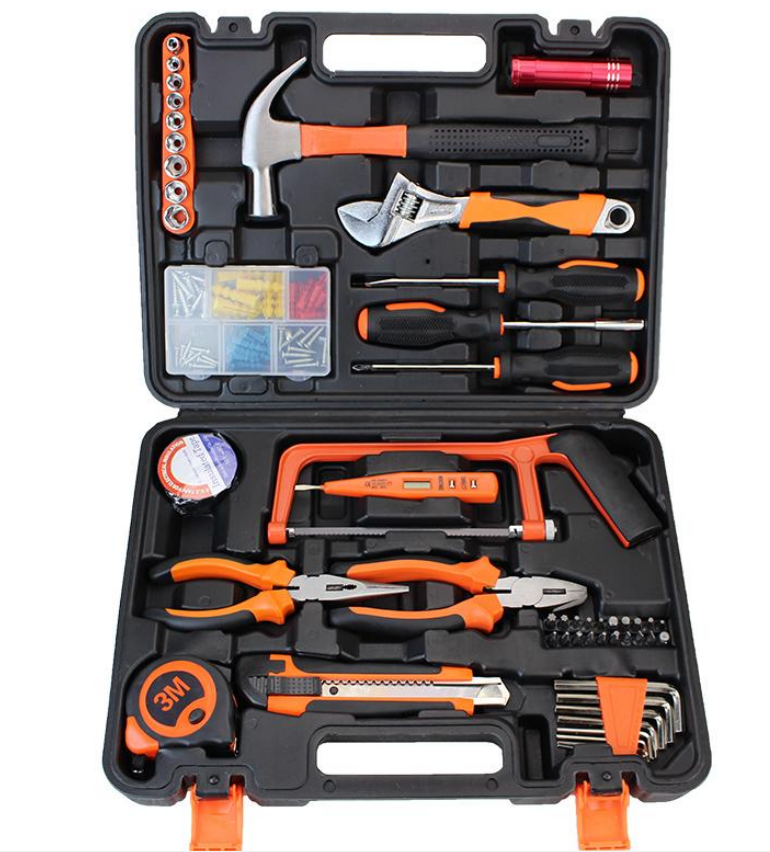 Household Tool Box Set Electric Drill Tool Model Building Tool Kits