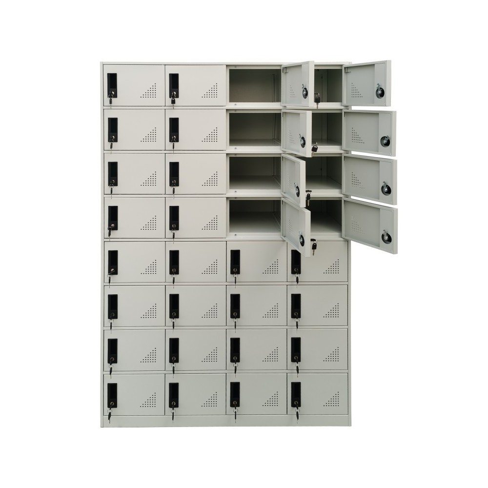 Factory price High Quality Steel Storage Locker 32 doors Commercial Metal Gym Clothes Storage Locker Cabinet