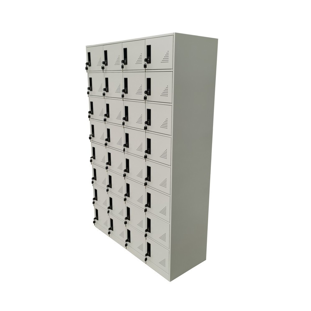 Factory price High Quality Steel Storage Locker 32 doors Commercial Metal Gym Clothes Storage Locker Cabinet