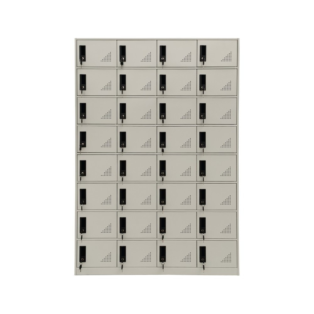 Factory price High Quality Steel Storage Locker 32 doors Commercial Metal Gym Clothes Storage Locker Cabinet