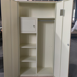 Luoyang Factory Steel Wardrobe Design/Metal Double Door Almirah Bedroom Furniture Hot Sale Metal Clothes Staff Locker