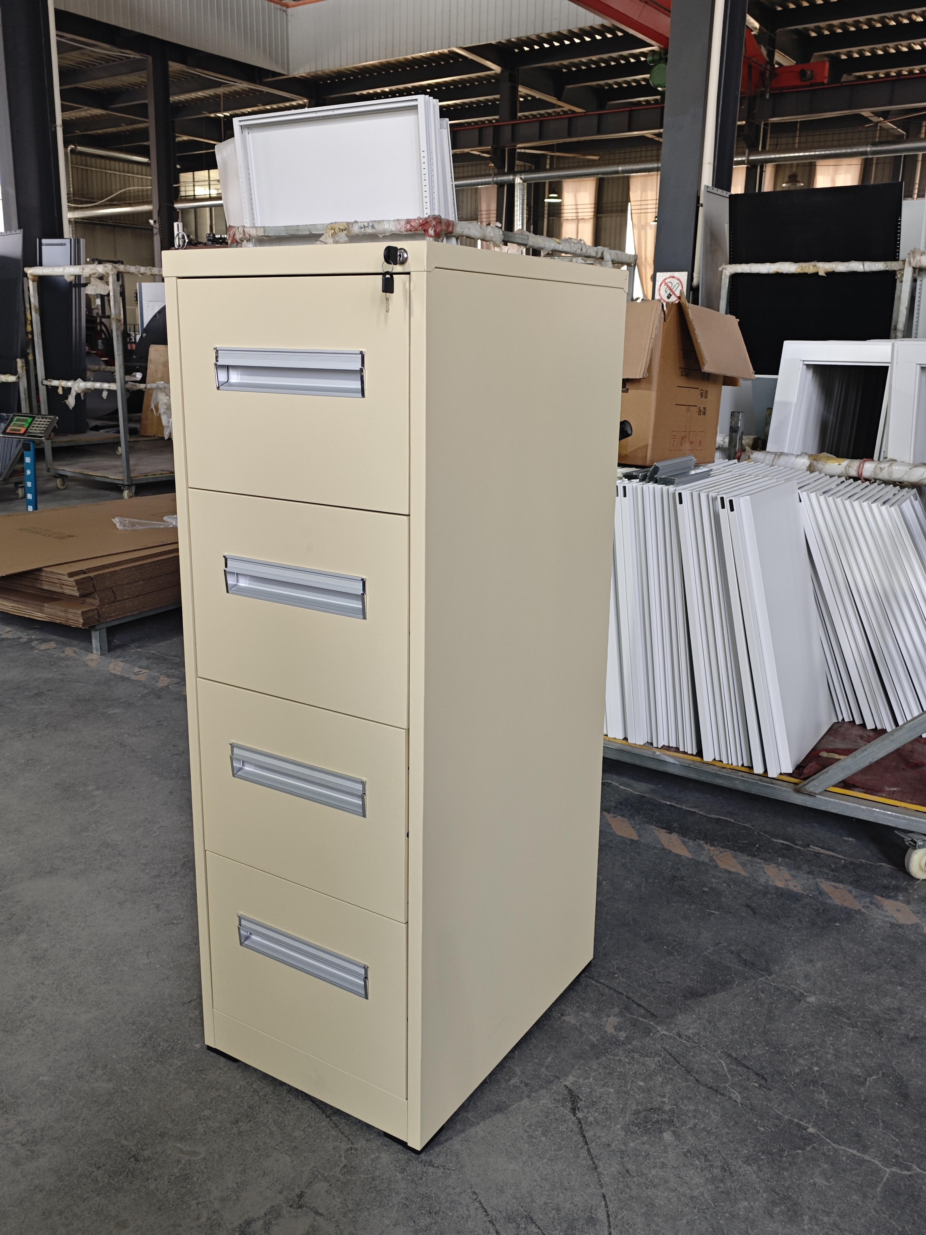 4 Drawer Cabinet Office Lockable Lateral Vertical Filing Drawers Storage Cheap With Safety Bar Lock Steel File Cabinet