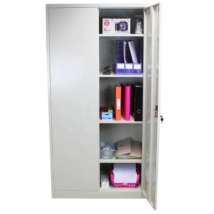 Metal cabinet storage 2 door file cabinet with swing door 2 door steel filing cabinet