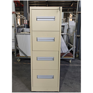 4 Drawer Cabinet Office Lockable Lateral Vertical Filing Drawers Storage Cheap With Safety Bar Lock Steel File Cabinet