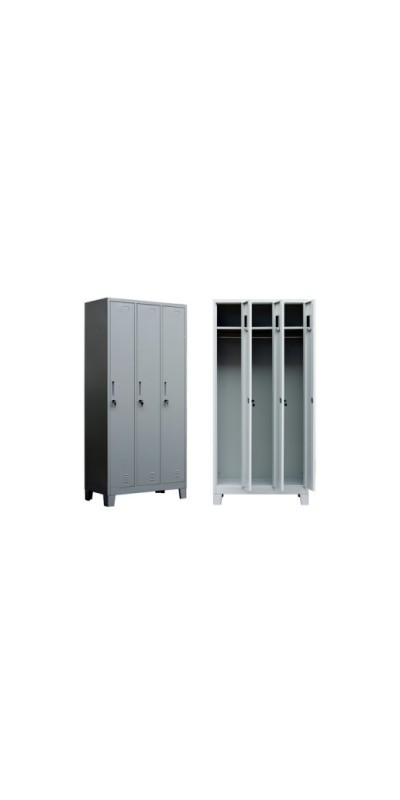 Cheap Three Door Steel Wardrobe closet stainless steel Clothes storage Locker 3 door Metal locker