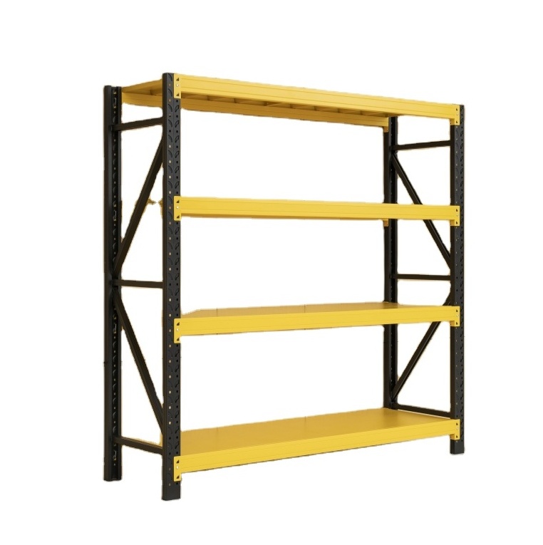 wholesale warehouse shelve system metal light duty storage rack boltless 4 tier assemble medium duty long span shelving