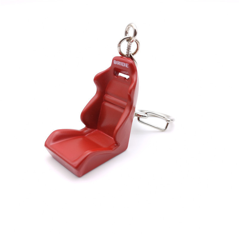 BRIDE racing seat keychain creative 3d simulation metal keychain pendant jdm car chair keychain