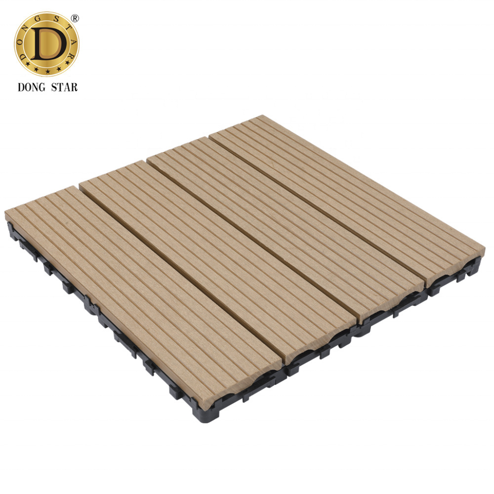 Interlock Engineered Flooring Beautiful Parquet Design For Exterior Balcony\/Terrace\/Poolside Wood Deck Tiles