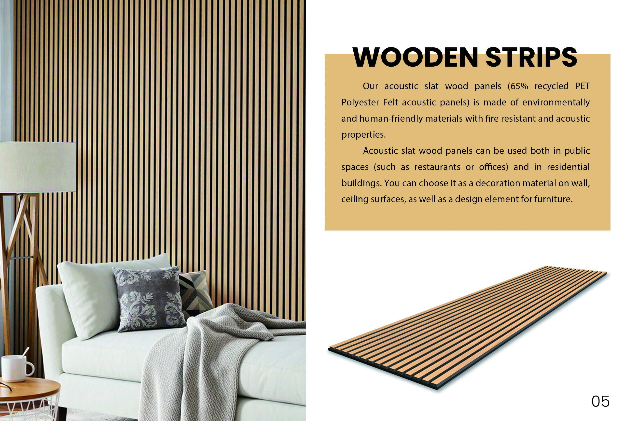 Custom 3D Modern Fireproofing Sound-absorbing  European Art  Home Ceiling Black PET Mdf wood slats wall acoustic panels akupanel