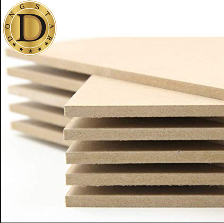 18mm Raw High Gloss Plain Mdf Board / Medium Density Fiberboard Price / Fire Resistant And Moisture Proof Mdf