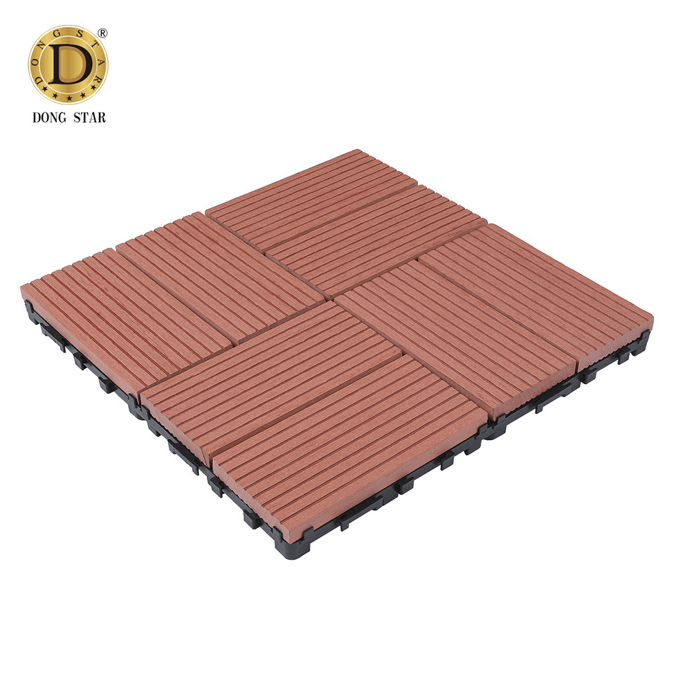 Interlock Engineered Flooring Beautiful Parquet Design For Exterior Balcony\/Terrace\/Poolside Wood Deck Tiles