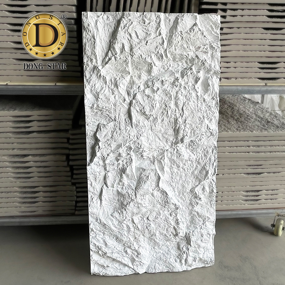 PU Moon Stone Rock Wall panel Polyurethane Decorative Artificial 3d PU Stone Panel Faux Stone