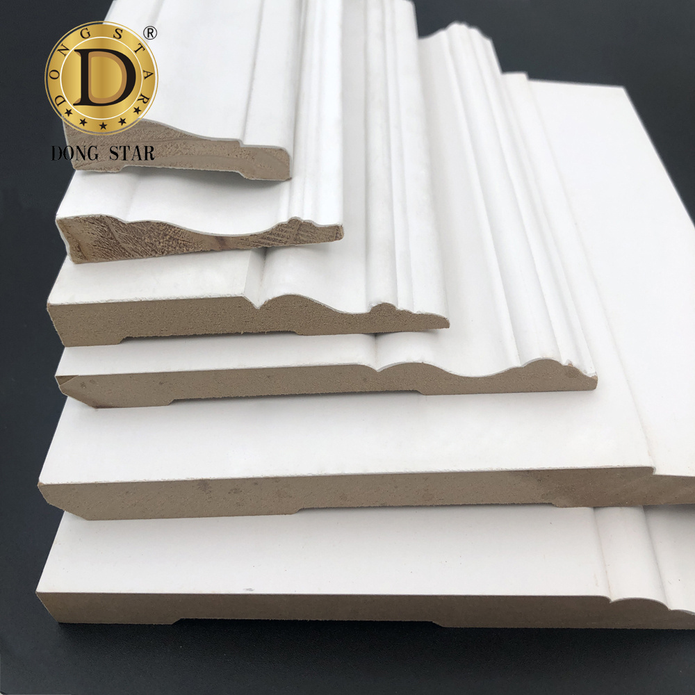 America North Europe Solid Wood Decoration Wood Primed Interior Door and Window Trim Board Moulding