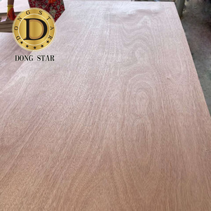 2.7mm 3mm 5mm 18mm Bintangor / Okoume/ Pine Wood Veneer Faced Plywood Commercial Plywood