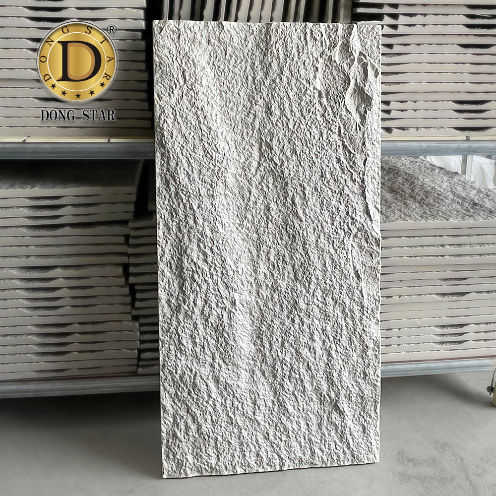 New Household Tile Marble Material Wall Crystal High Texture Thin Huge And Fire Flexible Natural Wall Clading Pu Stone Panels