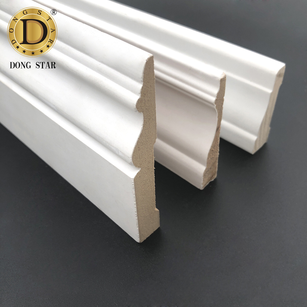 America North Europe Solid Wood Decoration Wood Primed Interior Door and Window Trim Board Moulding