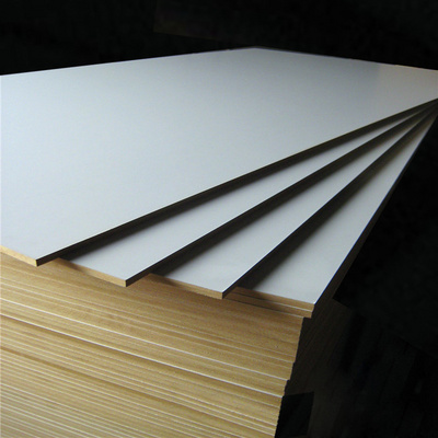 1220 x 2440mm White Laminated 4x8 Melamine MDF Plywood board for Furniture