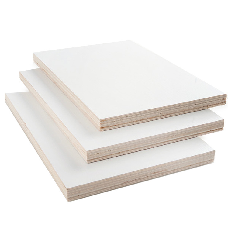 1220 x 2440mm White Laminated 4x8 Melamine MDF Plywood board for Furniture