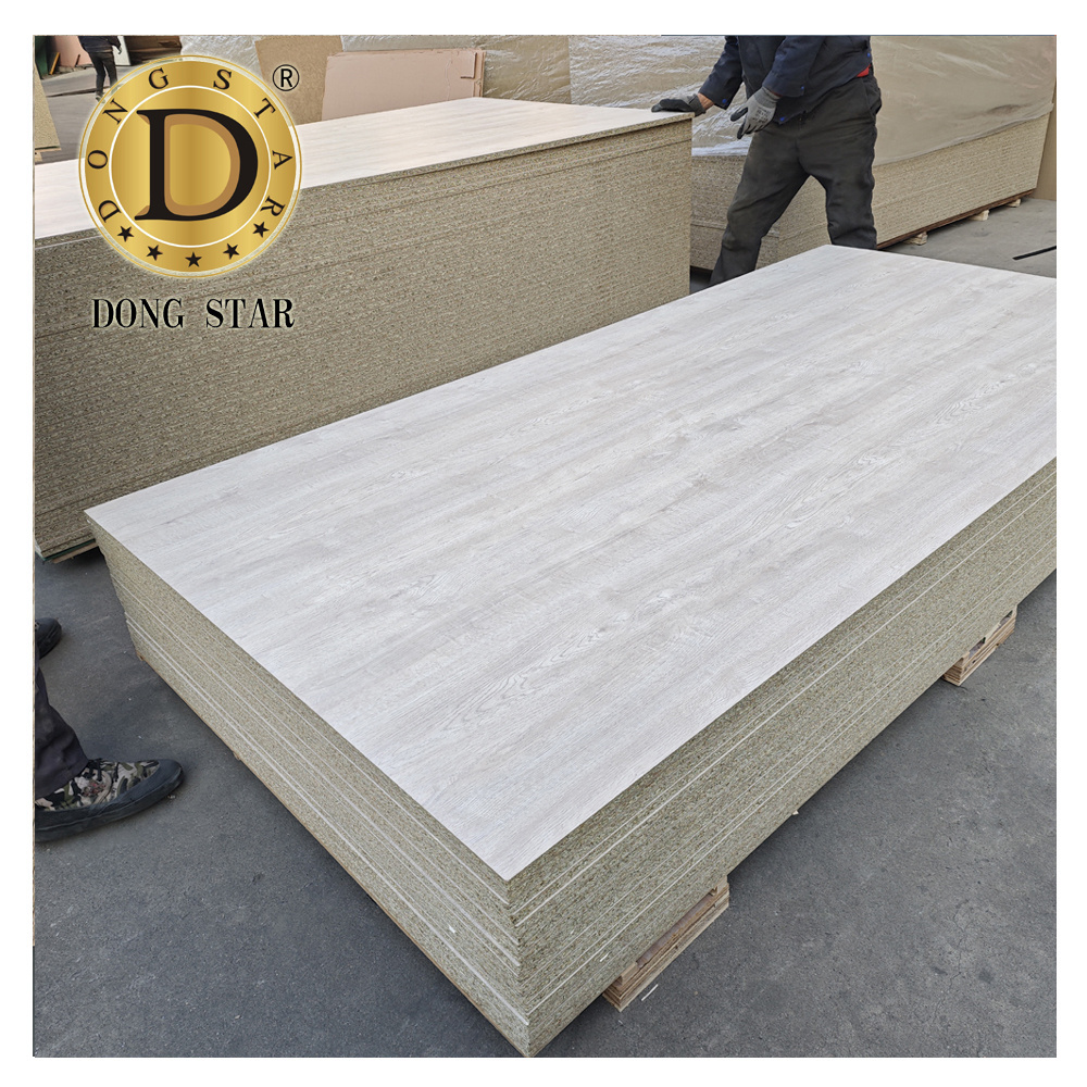 Green Core HMR Waterproof Wood Grain White Melamine Chipboard Sheets 