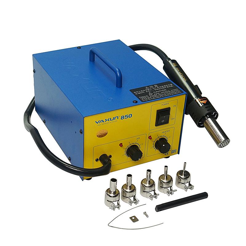 220V 110V YAXUN YX-850 Hot Air Gun Soldering Station SMD Rework Welding Machinery