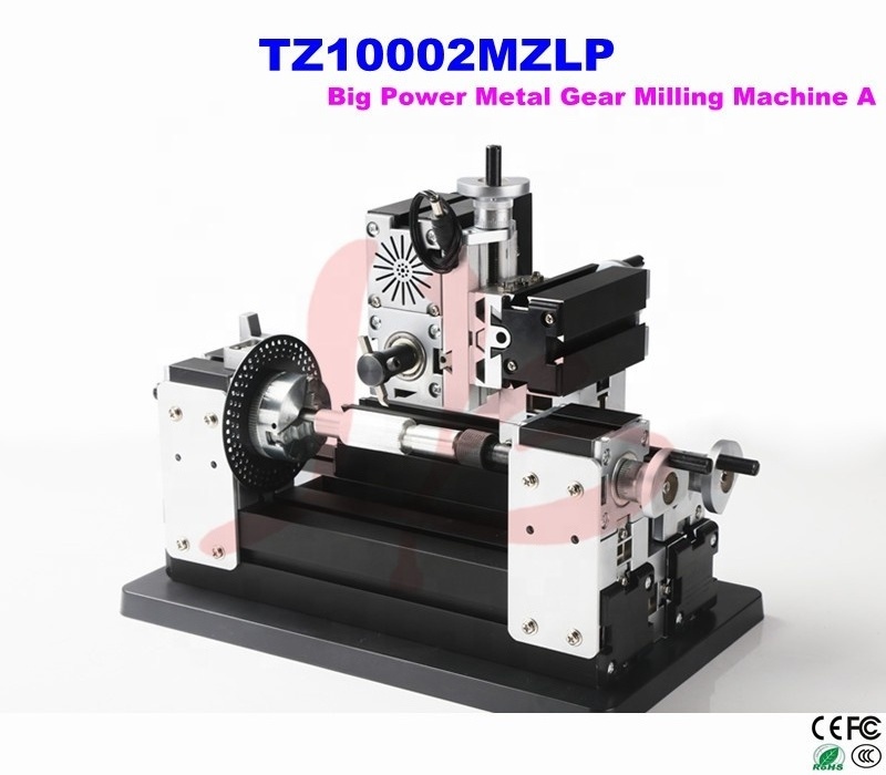 Safe mini metal lathe, Big Power Metal Gear Milling Machine with three circles of holes on the dividing plate