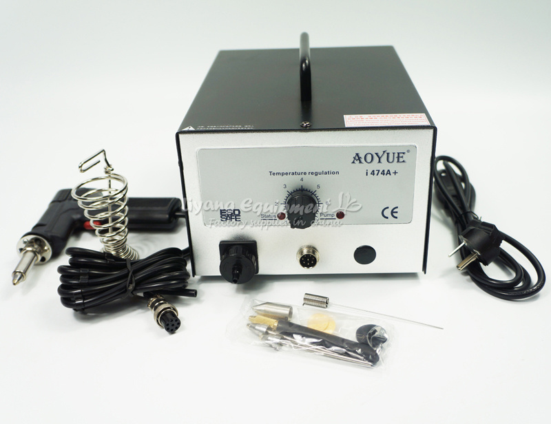 BGA Desoldering Station Electric Vacuum Desoldering Pump Sucker Adjustable Temperature AOYUE 474A+