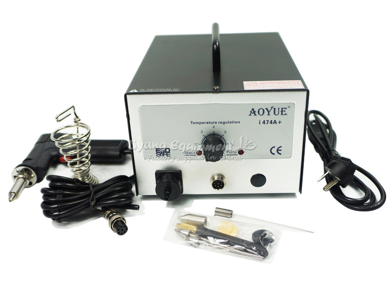 BGA Desoldering Station Electric Vacuum Desoldering Pump Sucker Adjustable Temperature AOYUE 474A+