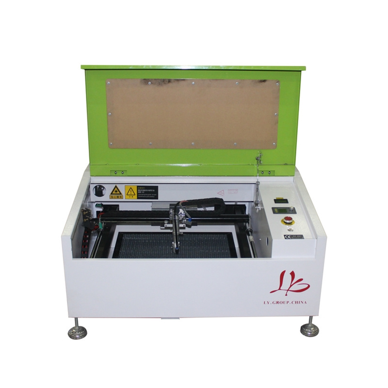 LY Mini Laser 3040 40W CO2 Laser Engraving Cutting Machine 300*400mm Working Size With LCD Control Panel Hand Honeycomb Board