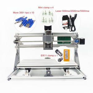 Mini CNC 3018 PRO CNC Engraving Machine PCB Milling Wood Carving Router Laser Engraver GRBL Control Power Supply 24V 5.6A