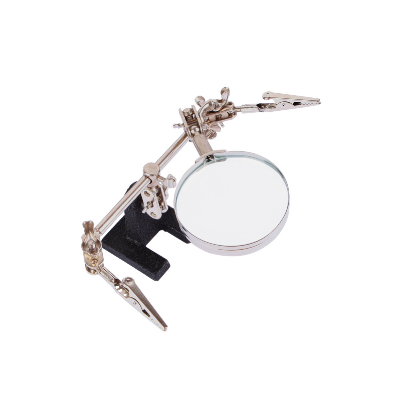 Original BEST-168Z Desktop magnifying glass/lens magnifier with clip for cell phone SMD repair soldering tool