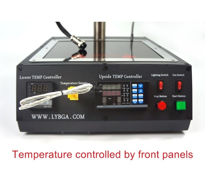 LY IR6500 V.2 BGA Repair Rework Solder Station 2 Zones Infrared PC410 Software Control Rework the Variety of CPU's Seat 2300W