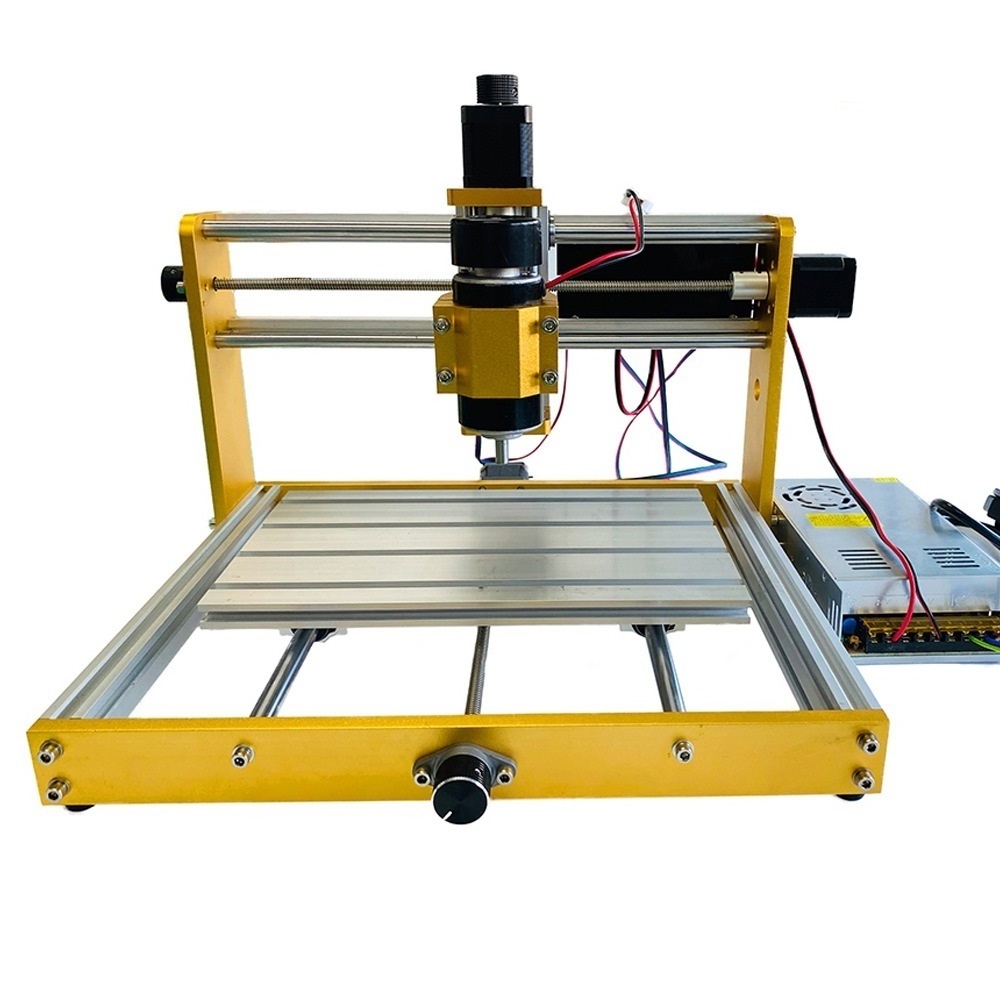 LY Mini CNC 3018 Plus 300W/500W Desktop Wood CNC Router Engraver Kit 52MM Spindle Holder Nema17/23 Stepper Motors