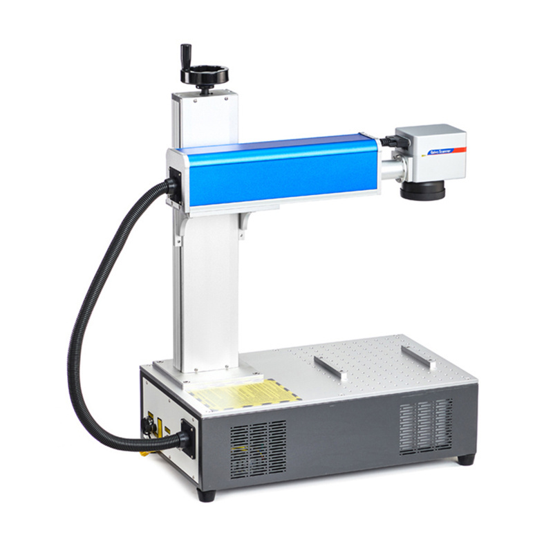 20W 30W 50W Raycus Max Fiber Laser Nameplate Marking Machine Galvo Scanner for Jewelry Engraving with Ring Rotary Axis and Lens