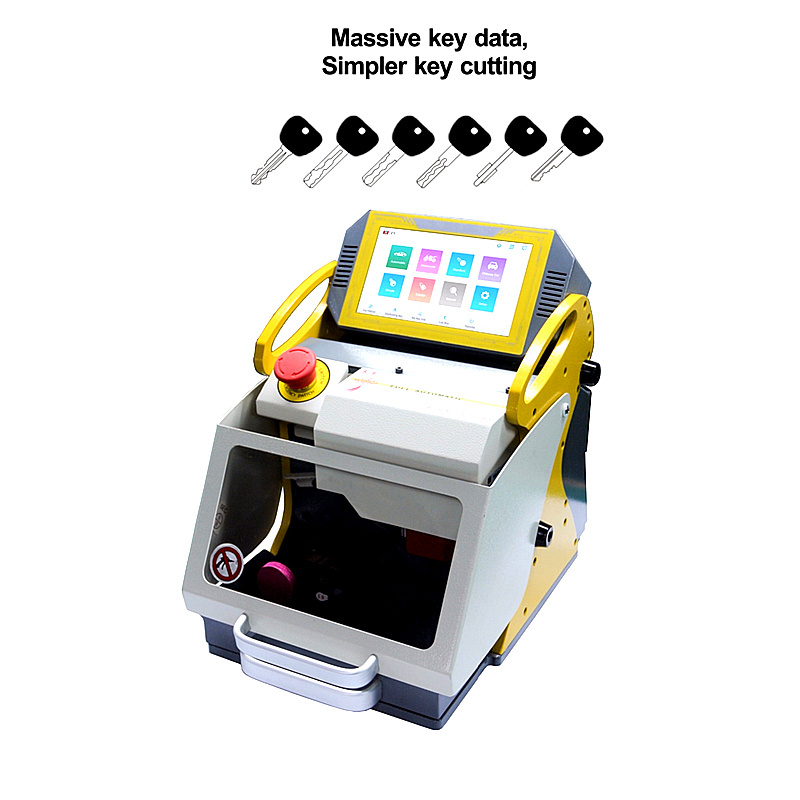 SEC-E9 Laser CNC Key Cutting Machine 4 Clamp Automatic Car Key Duplicating Cutter Making Machine