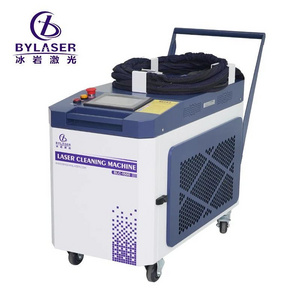 Bingyan 1000W 1500W 2000W Portable Laser Cleaning Machine With Laser Metal Rust Remover Gun