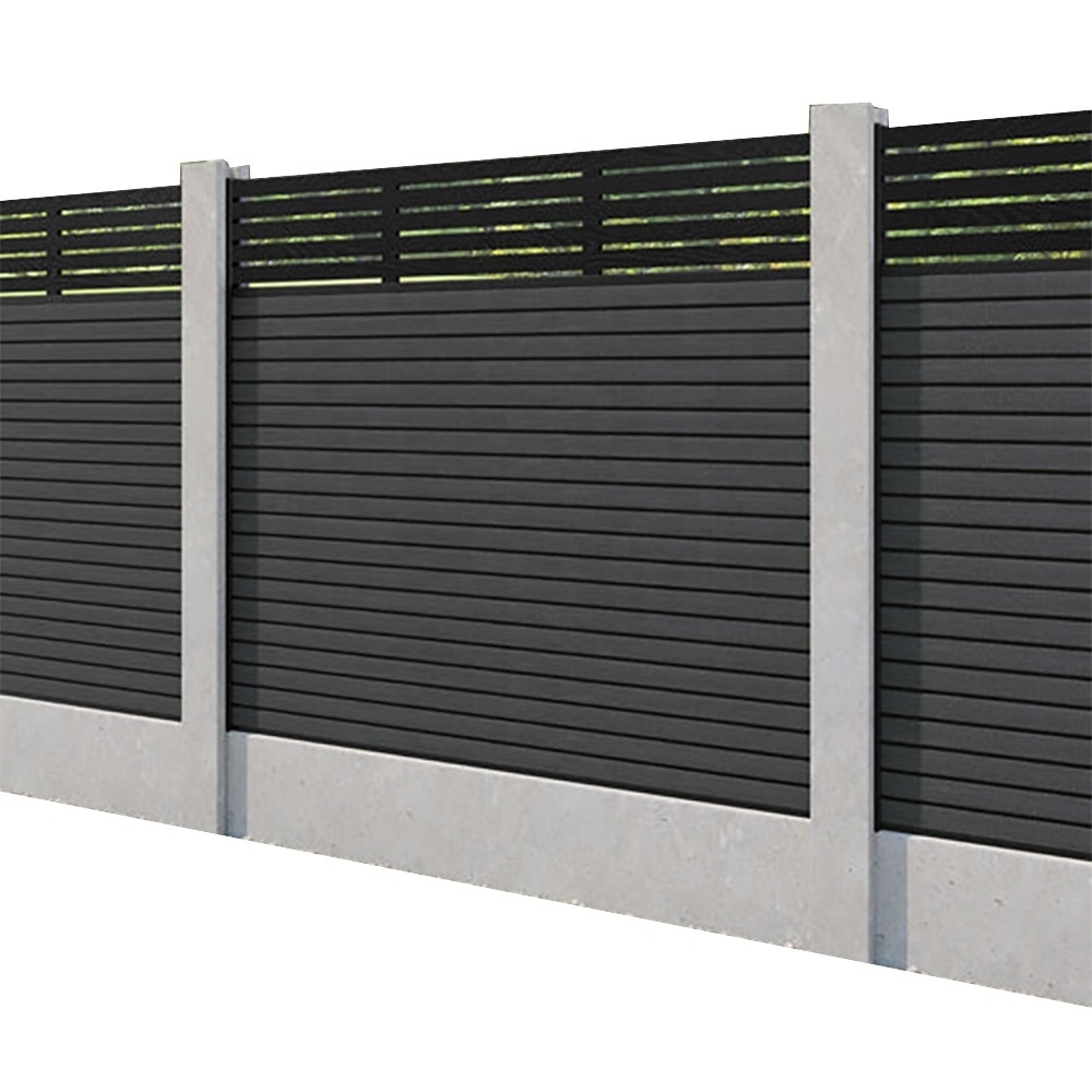 Strong UV-Proof wpc  Garden Fence with Innovative Design WPC Plastic Powder Coated Frame for Farm Fence and Driveway Gates