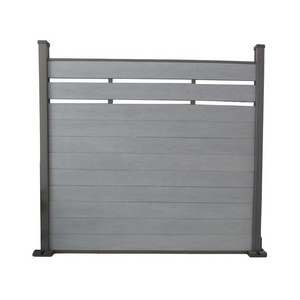 Custom Powder Coated White Aluminium Louver WPC Fence Panel Easily Assembled Hardware for Outdoor Decoration