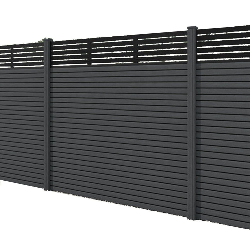 Strong UV-Proof wpc  Garden Fence with Innovative Design WPC Plastic Powder Coated Frame for Farm Fence and Driveway Gates