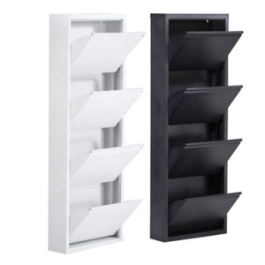 Space saving simple shoe rack multi-layer steel colorful shoe rack cabinet cupboard