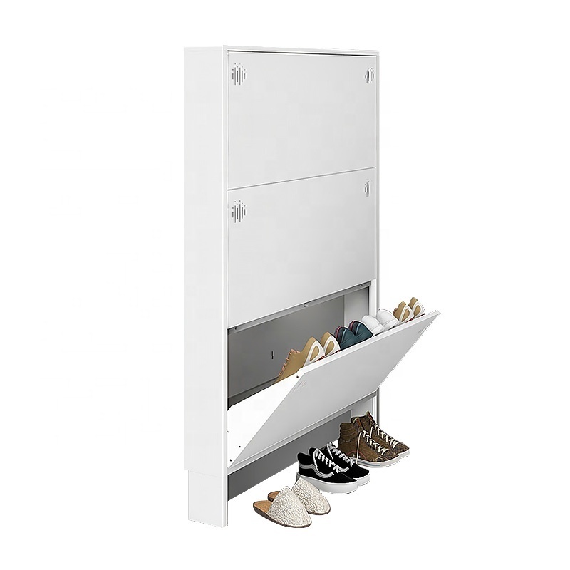 New design large capacity 3 layer 4 layer shoes storage metal shoe cabinet