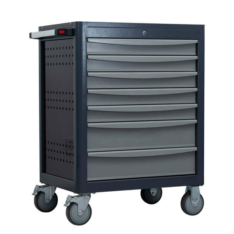 Workplace Used Tool Cart Trolley Flatbed Push Cart With Silent Wheel Trolley Carts For Tool