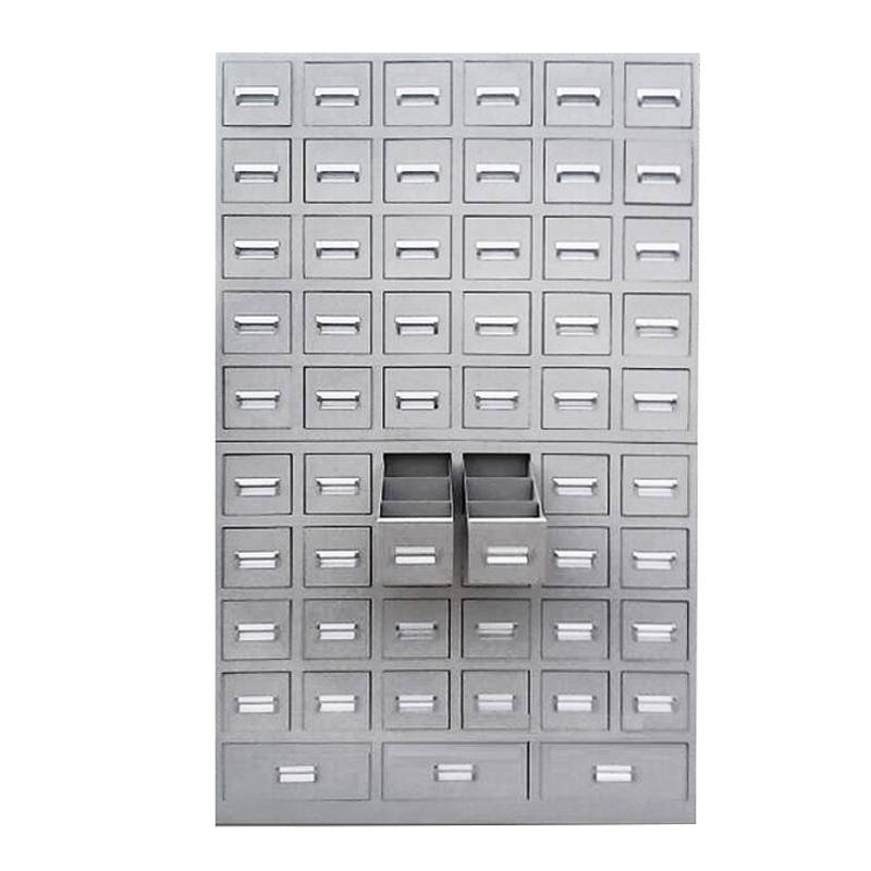 Modern design stainless steel closet multi-compartment medical cabinet locker