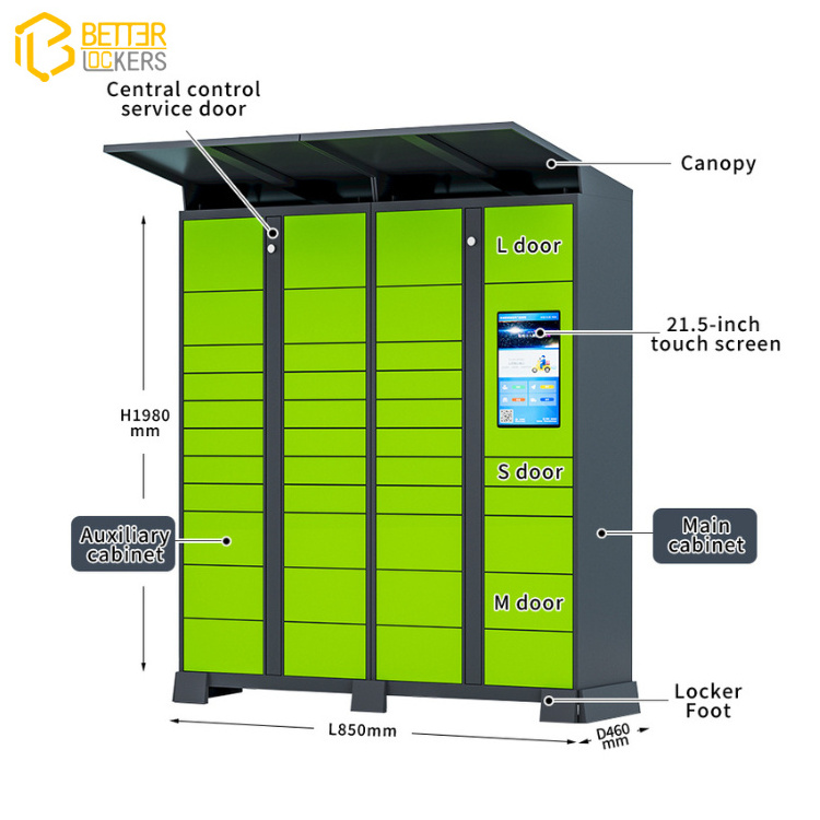 Outdoor Waterproof intelligent delivery cabinet smart parcel delivery locker support Android Linux system