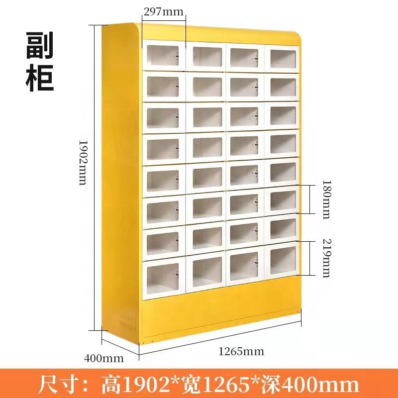 food locker fridge and warmer for schools with camera double sided food locker with screens food locker contactless order pickup